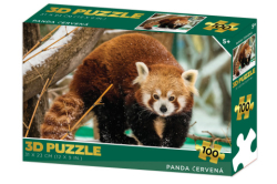 PUZZLE 3D PANDA ČERVENÁ 100KS